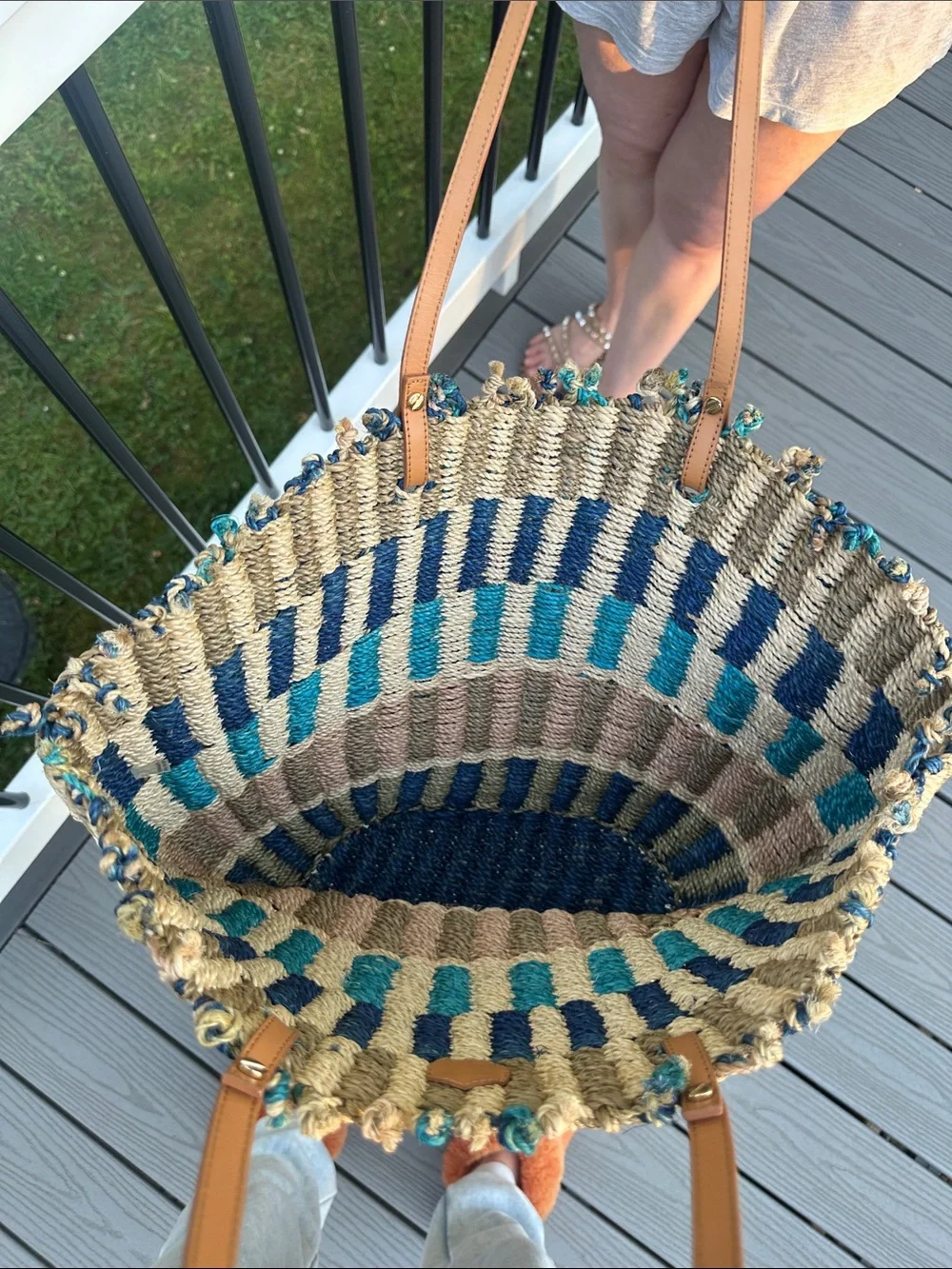 Tory Burch Jute Straw Tote